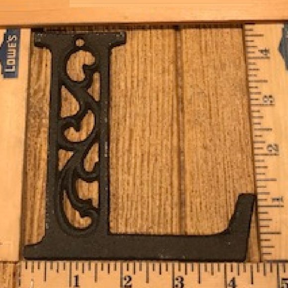 Cast Iron Letter "F" 4 5/8"tall Ornate Raw Cast Iron Ready for Paint 0184-0557-F - Picture 14 of 16